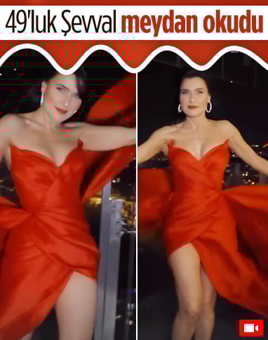Şevval Sam’ın kırmızı tarzı