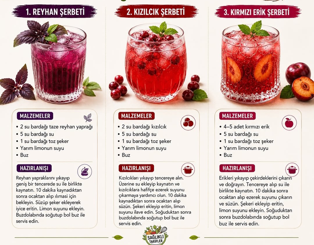 Ferahlatıcı Yaz İçecekleri 🍹