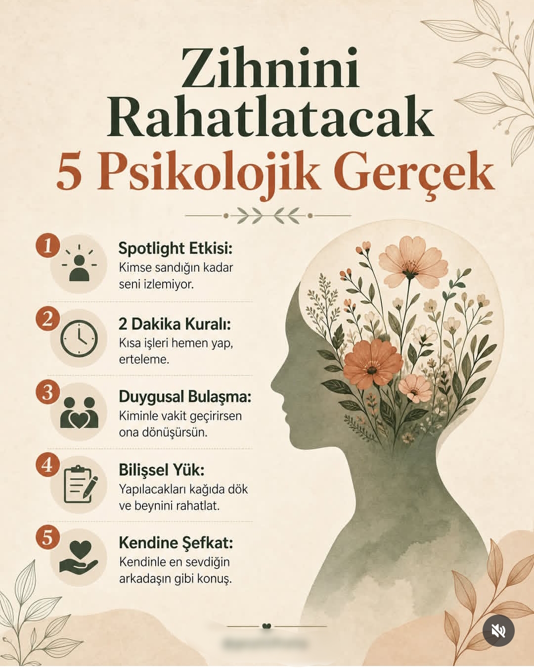 Zihnini rahatlatacak 5 psikolojik gerçek